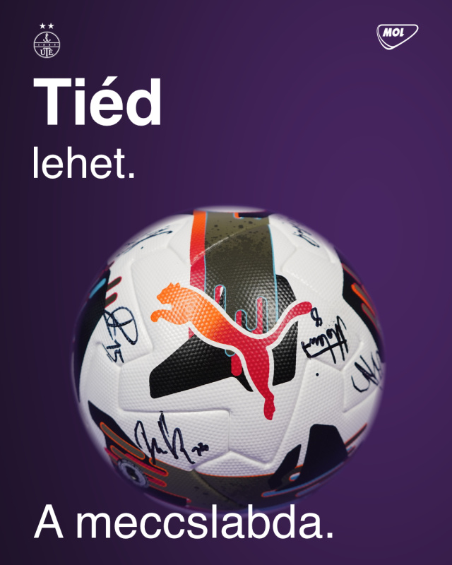 A meccslabda a Tiéd lehet – az MVP által aláírt labda